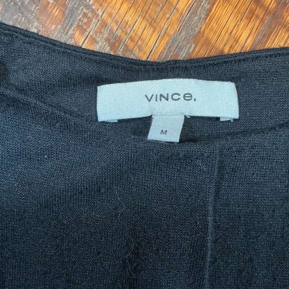 Vince Full Skirt Square Neck Dress in Black | Women’s Size M | Sold Out Online - Picture 7 of 10